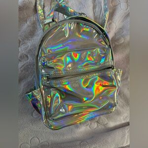 Mini holographic backpack.